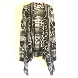 Black and White Aztec Cardigan